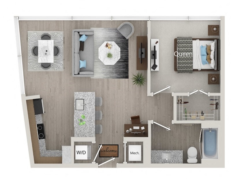 1 Bedroom 1 Bath